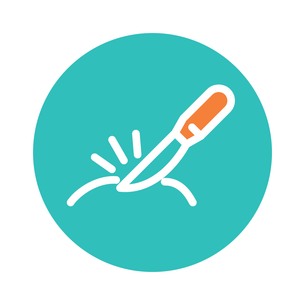 Ikonë për përfaqsimin e ndërhyrjeve kirurgjikale